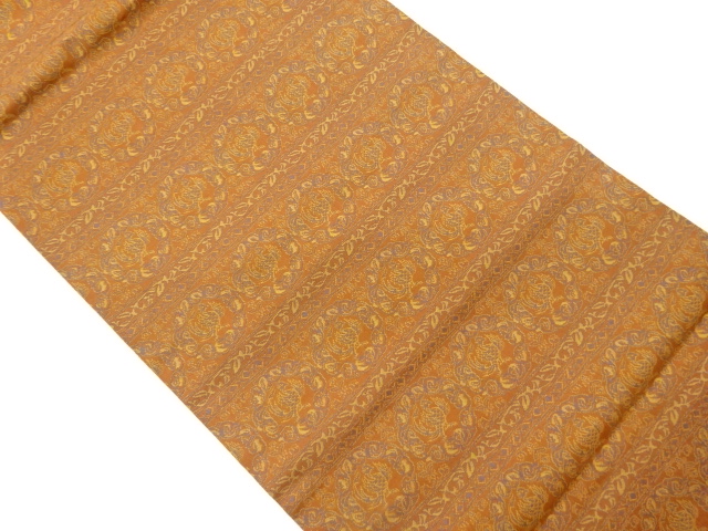JAPANESE KIMONO / HIRAKI NAGOYA OBI / WOVEN PHOENIX & FLOWER